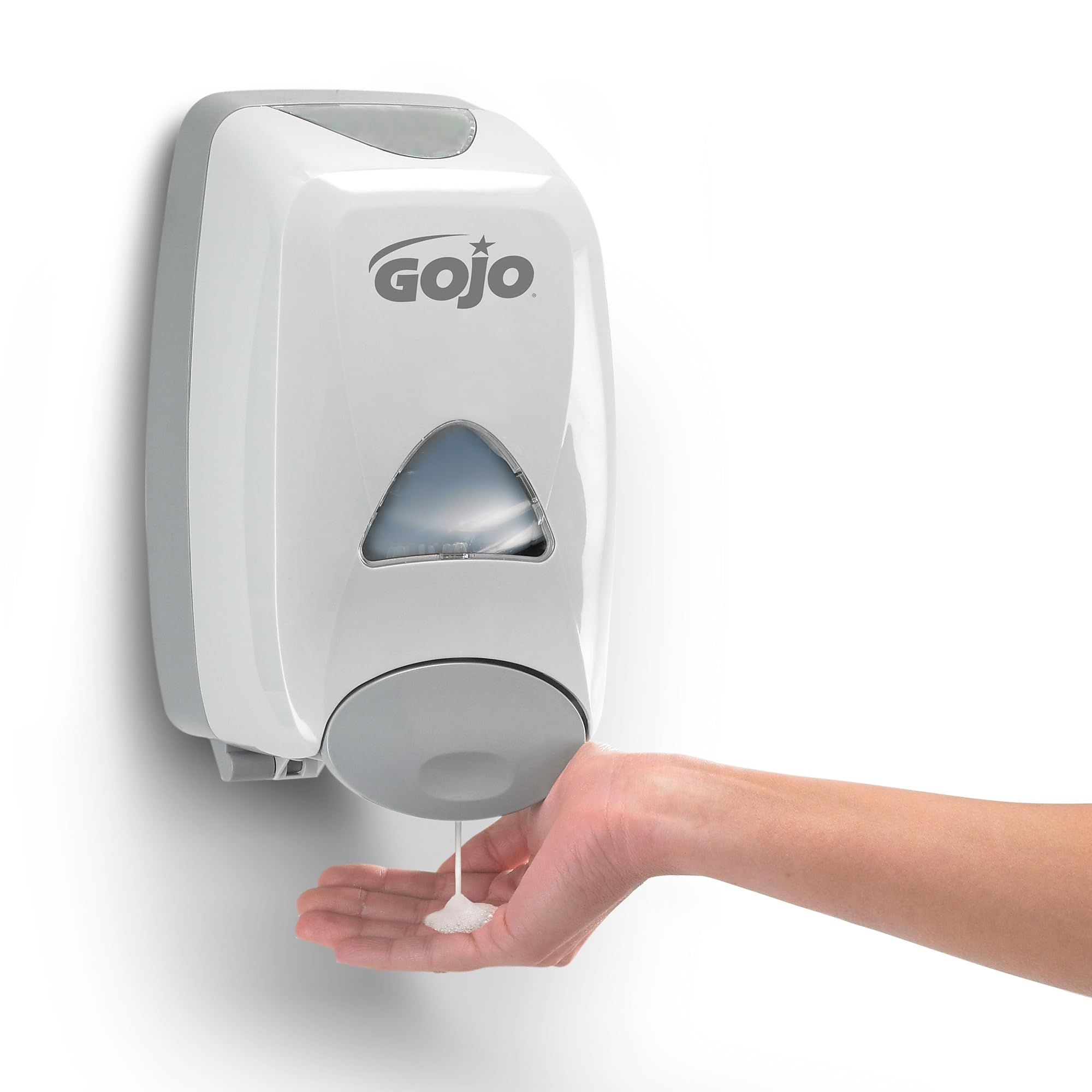 GOJO FMX-12 Push-Style Foam Soap Dispenser, Dove Grey, for 1250 mL
